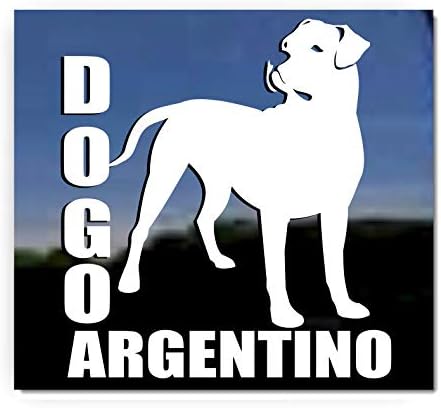 דוגו ארגנטינו | Nickerstickers® ויניל דוגו ארגנטינו כלב מדבקות חלונות